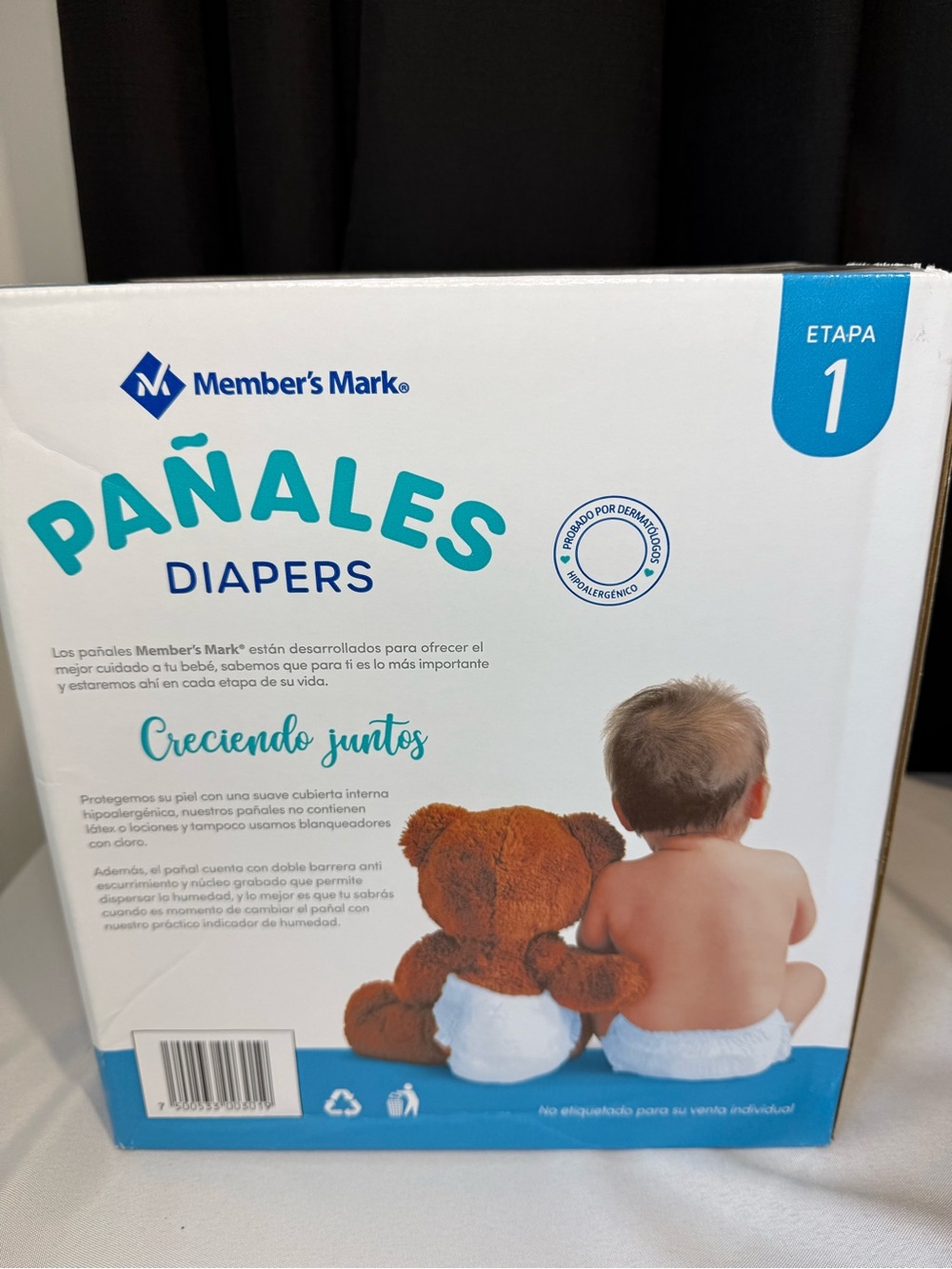 Member's Mark Pañales Diapers Size 1 - 88 Count (8-14lbs) NEW BOX - Picture 4 of 5